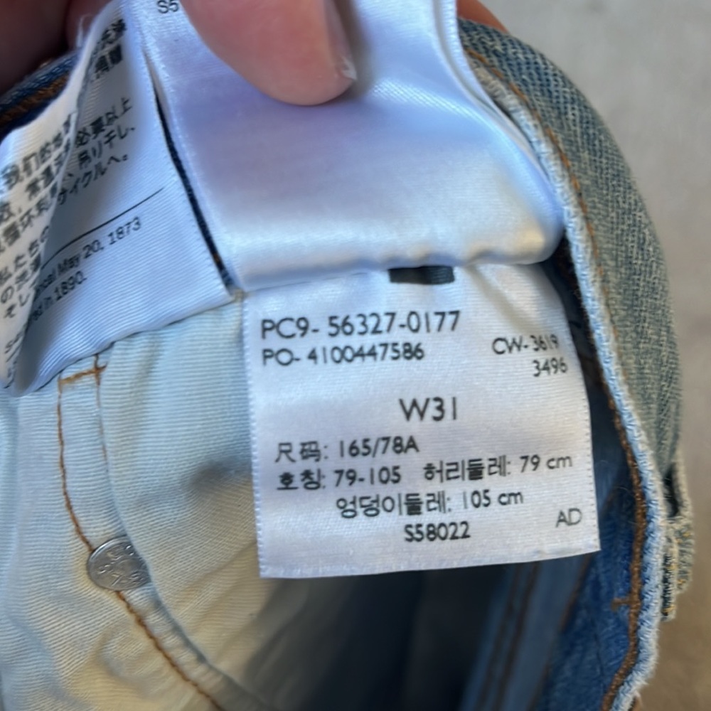 LEVI’S 501 Original Shorts Sansome Straggler - Picture 11 of 11